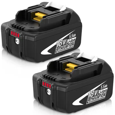 Image de 2 batteries de rechange 18V 5,5 Ah pour outils électriques
