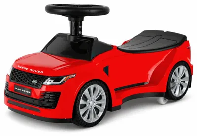 Obrázek produktu pro Dětské odrážedlo Range Rover Vogue (1–3 roky) – otáčení o 360°, LED světla, zvukové efekty a úložný prostor – oficiálně licencované odrážedlo, červené