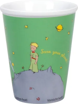 Image de Könitz Coffee to go Mug Little Prince - Save your planet, mug, tasse à café, porcelaine, vert, 380 ml, 1111621358