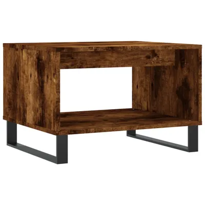 Zdjęcie produktu dla vidaXL Stolik kawowy dąb wędzony 60x50x40 cm materiał drewnopochodny