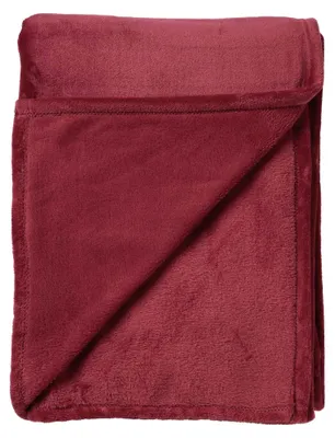 Produktbild von Dutch Decor Wohndecke Flanell-Fleece Billy 150x200 cm Rot