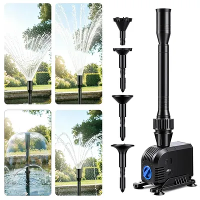 Obrázek produktu pro Fontánové čerpadlo - Vodní čerpadlo do jezírka - 8 W - 600 l/h - Pro vodní prvky