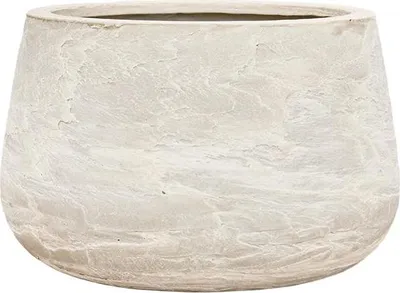 Produktbild von Baq Pflanzkübel Creme-Beige D 37 cm H 24 Öffnung 27 cm