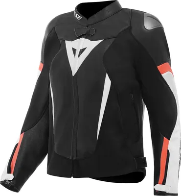 Imagen del producto de Chaqueta de cuero para motocicleta Dainese Avro 6, para mujer, color /blanco/rojo, talla 50