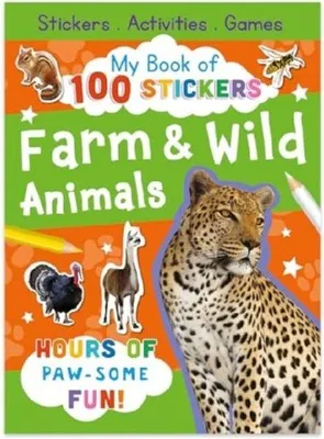 Produktbild von My Book of 100 Stickers: Farm & Wild Animals