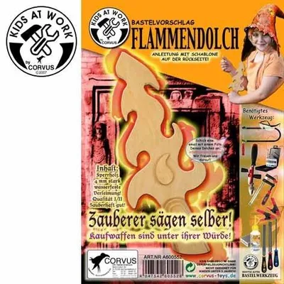 Produktbild von Bastelvorschlag Zauberdolch (mit Sperrholzplatte)
