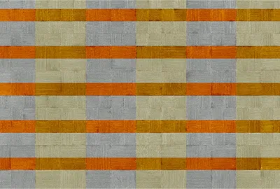 Produktbild von Tadessi Fototapete | Grafik | 4.00 m x 2.70 m | Grau | Orange | Wandbild | Digitaldruck
