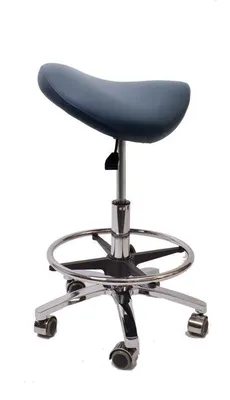 Produktbild von Ergonomische Zadelkruk - Komfortables Sitzen mit Rollen - Duifblauw