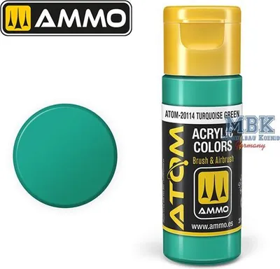 Zdjęcie produktu dla Amunicja MIG ATOM20114 ATOM COLOR Turkusowo-zielona