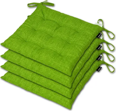 Produktbild von AMPO Sitzkissen Stuhlauflage Stuhlkissen Auflage 4er Set Kissen Sitzpolster 36x36 cm
