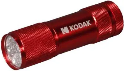 Zdjęcie produktu dla Kodak 9 LED, Latarka ręczna, Czerwony, Aluminium, IP62, -10 - 60 °C, LED