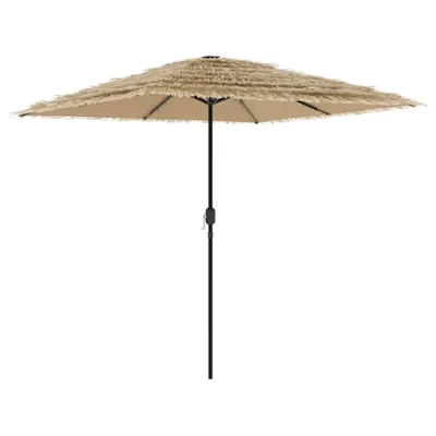 Produktbild von vidaXL Sonnenschirm mit LED und Stahlmast Braun 248x248x248 cm