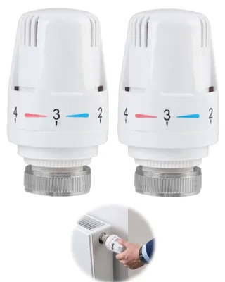 Produktbild von 2 Stück M30 x 1,5 Heizkörperventile, Thermostatventile für Heizkörper
