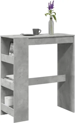 Produktbild von Bartisch mit Gestellen in Betongrau, 90 x 40 x 103,5 cm