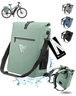 Image de Elzusha - Sacoche de vélo 3-en-1 pour porte-bagages, avec compartiment pour ordinateur portable