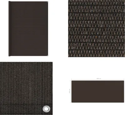 Image de vidaXL Tapis de tente 250x600 cm Marron - Tapis de tente - Tapis de camping - Tapis de camping