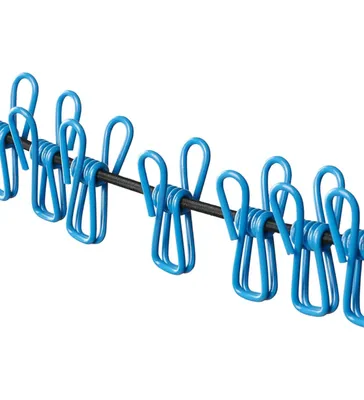 Image de Élastique pour corde à linge avec 12 pinces à linge