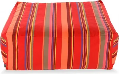 Produktbild von H.O.C.K. Yucatan Outdoor Loungehocker 90x90x40cm rot