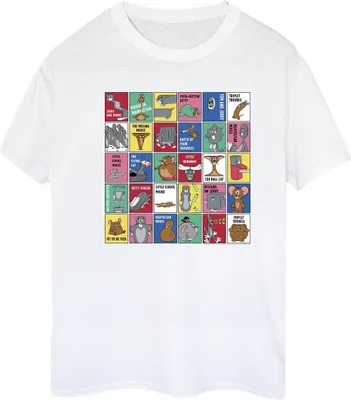 Produktbild von Tom And Jerry - "Grid Squares" T-Shirt für Damen BI46395 (XL) (Weiß)