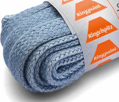 Produktbild von RINGELSPITZ - Flach Used Look – Stylische Schnürsenkel im Vintage-Design - 120 cm, used look blau