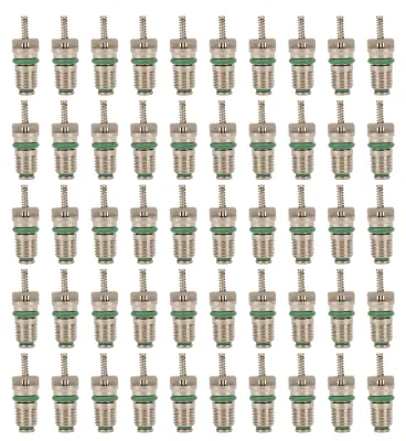 Image de Lot de 50 bobines en acier pour climatisation automobile R134A, résistantes à la pression, kit d'insert de vanne HVAC/AC pour véhicules