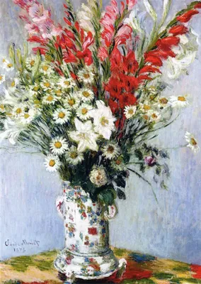 Produktbild von Kunstkarte Claude Monet "Vase mit Blumen"