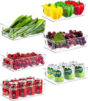 Immagine prodotto di Set di contenitori per frigorifero, 6 pezzi, senza BPA, per la cucina