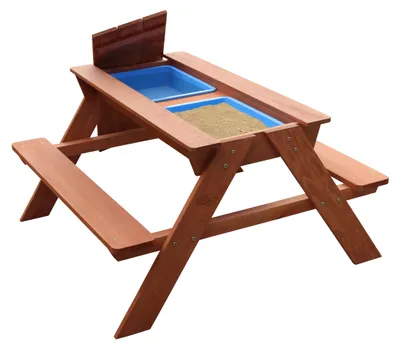 Produktbild von Mehrzweck-Picknicktisch mit Kunststoffablagen