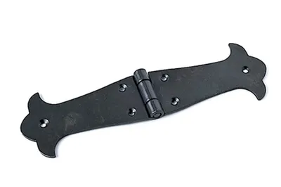Produktbild von 4 Stück IHC Schwarz Alt Scharnier Beschläge restaurierungsschop Torband Möbelband 168x50mm
