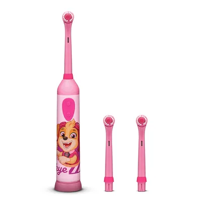 Zdjęcie produktu dla Psi Patrol szczoteczka oscylacyjna dla dzieci Skye różowa 2 końcówki timer 2 min 3+