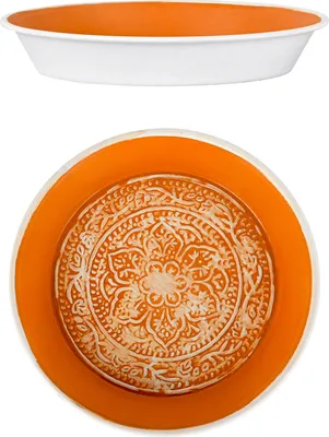 Produktbild von Tantar Tablett 18cm Braun, orientalisch, handgefertigt aus Metall