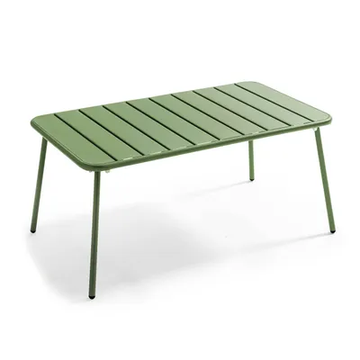 Produktbild von Gartencouchtisch aus Stahl Grüner Kaktus - Oviala Palavas
