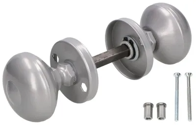 Imagen del producto de KOTARBAU®: Manija giratoria para puertas, ideal para puertas laterales de garajes, en color gris