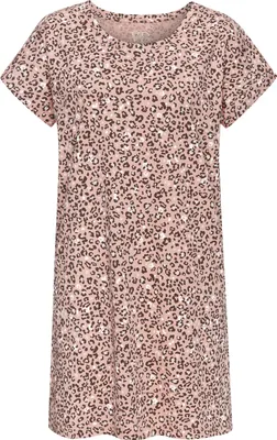 Produktbild von Vivance Dreams Nachthemd rosa-schwarz-gemustert Größe 32/34