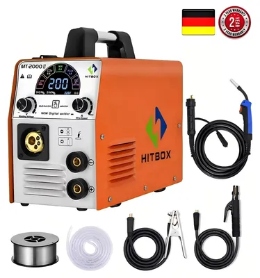 Produktbild von Schweißgerät – 4-in-1 Multifunktions-Schweißmaschine – Mit digitaler Anzeige und Sicherheitsfunktionen – 220V