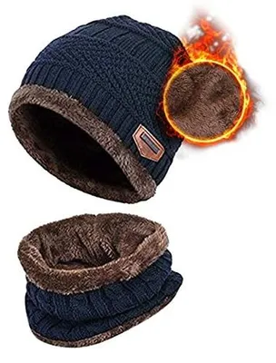 Zdjęcie produktu dla Czapka beanie dziecięca zimowa szalik zestaw polarowy dla chłopca