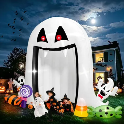 Productafbeelding van 3,6 m enorme Halloween opblaasbare verschrikkelijke geest