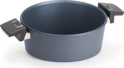 Produktbild von Woll Diamond Lite Kasserolle, Ø 24 cm, induktiv, Aluminiumguss, Antihaft-Versiegelung, backofenfest, anthrazit