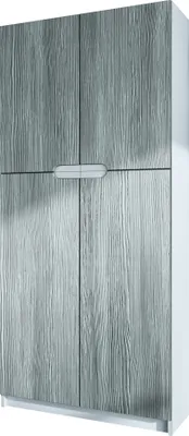 Produktbild von Vladon Büroschrank Logan V1,  Germany, Aktenschrank mit 5 Fächern und 4 Türen, Weiß matt/Avola-Anthrazit (82 x 185 x 37 cm)