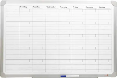 Produktbild von DESQ 4122 Monatsplaner – Magnethaftend – Aluminium Rahmen – 60 x 90 cm