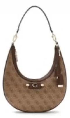 Image de Guess, sac bandoulière Lindsay, couleur beige