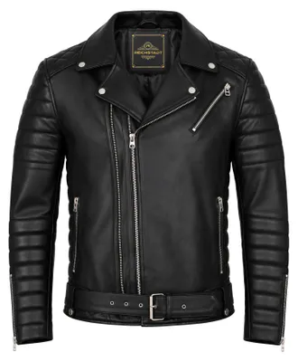 Produktbild von Reichstadt Herren Slim Fit Echtleder Jacke RS001LUX Black M