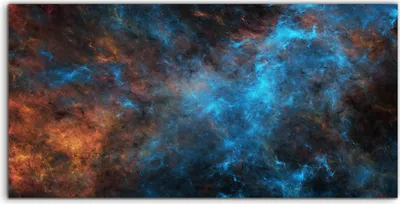 Produktbild von Coloray - Glasbild - 120x60 cm - Wandbild - Glasbilder - Landschaft Raum Galaxie dramatisch