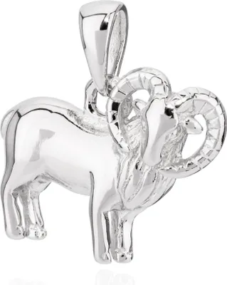 Produktbild von Kettenanhänger klein Sternzeichen Wieder 925 Silber 11x13mm Horoskop Zodiak