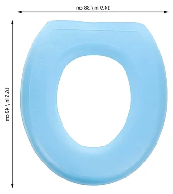 Produktbild von 2er-Set dicke Badezimmer-Toilettensitzbezüge - weiche, waschbare Toilettensitzauflagen für mehr Komfort