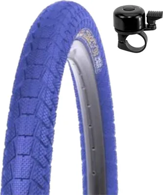 Produktbild von 1 x Kenda K-907 Krackpot 20" BMX Fahrradreifen Fahrradmantel in Blau 50-406 (20 x 1.95) inkl. Fahrradklingel
