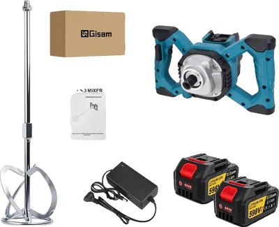 Produktbild von Betonmischer, kabellos, 6 Geschwindigkeitsstufen, 2 Batterie