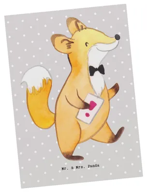 Produktbild von Mr. & Mrs. Panda Postkarte Unternehmensberater Herz - Grau Pastell - Geschenk, Grußkarte, Ansichtskarten, Fotokarte, Ansichtskarte, Postkarten