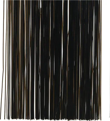 Productafbeelding van Lametta vinyl glans l50h40 cm zwart kerstslinger Decoris