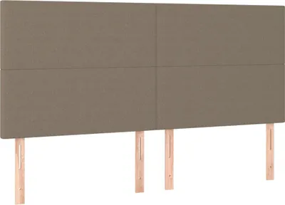 Image de vidaXL Têtes de lit 4 pcs. Taupe 90x5x78/88 cm Tissu